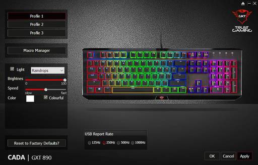 Игровое железо - Клавиатура Trust GXT 890 Cada RGB — разноцветная механика